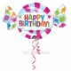 Folijas hēlija balons “Konfekte Dzimšanas dienai”, izmērs 101 x 60 cm,