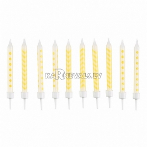http://www.lemma.lv/10480-thickbox/sveces-dzeltenas-ar-punktinu-un-liklocu-zigzag-rakstu-ar-svecturitiem-6-3-cm-10-gb.jpg
