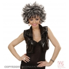 Чёрно-белый карнавальный парик с  эффектом мокрых волос  для женщин и мужчин