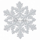 Sniegpārsliņa - piekaramā dekorācija, diam.10cm, ar  spīdumu, 4.gab