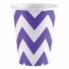 8 Cups New Purple Chevron 266 ml
