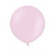 Apaļas formas liels lateksa balons gaiši rozā krāsā, 60cm, pastelis, 1 gab. 