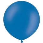 Apaļas formas liels lateksa balons spilgti zilā, krāsā, 60cm, pastelis, 1 gab. 