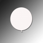 Apaļas formas liels lateksa balons baltā krāsā, 90cm, pastelis, 1 gab. 