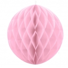 Šūnveida papīra bumba 30 cm rozā