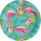 Šķīvīši "Flamingo Paradise" 23 cm., 8 gab.