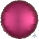 Apaļš folijas balons "Satin Luxe Granātābolu krāsa", iepakots, 43cm