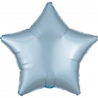 Zvaigznes formas folijas balons "Satin Luxe PASTEĻZILA krāsa", iepakots, 43cm
