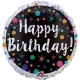 Apaļš folijas balons "Dzimšanas Diena"  43 cm