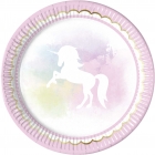 8 Šķīvīši BELIEVE IN UNICORNS  23 cm 