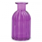Dekoratīvā stikla pudelīte / vāze, 13.5 cm, violeta