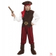 Karību jūras pirāts  (krekls ar vesti, bikses, josta, zābaku uzlikas, galvas josta, cepure) (116 cm/4-5 gadi)