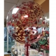 Apaļš caurspīdigs gaiši dzeltens hēlija balons Crystal Clearz©, Izmērs 56 cm, piepūšams ar hēliju vai gaisu
