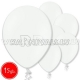 10.5"/27cm  lateksa balons,, balts,  15 gab. 