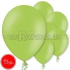 10.5"/27cm  lateksa balons, pastels, laims,  15 gab.