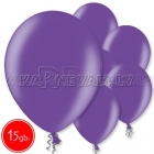 12"/30cm lateksa balons, metalliks, purpurs, 15 gab.