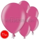 12"/30cm lateksa balons, metalliks, fuksija, 15 gab.