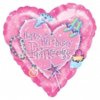 18"/45cm, folija balons, Tema: Princese