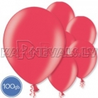 Lateksa baloni sarkanā krāsā ar perlamutra spīdumu, izmērs 10.5"/27cm,, iepakojums 100 gab. 