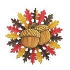 Ozolzīles - piekaramā dekorācija, divpusējā, diam. 56cm