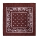 Bandana 55 x 55 cm (Melna, Sarkana, Balta, Brūna) 