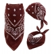 Bandana 55 x 55 cm (Melna, Sarkana, Balta, Brūna) 