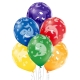 "Jūras dzīvnieki" 12"/30 cm lateksa baloni 6 gab. Pastelis: 011 Koši Zaļš, 117 Koši Dzeltens, 007 Oranžs, 101 Sarkans, 153 Koši 