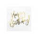 Papīra salvetes “Happy Birthday”, ar zelta uzrakstu,  33 x 33 cm, 20 gab. 