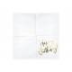 Papīra salvetes “Happy Birthday”, ar zelta uzrakstu,  33 x 33 cm, 20 gab. 