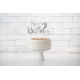 Tortes toperis “Happy Bithday”, sudrabs, 22,5 cm, laminēts papīrs  