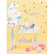 Tortes toperis “Happy Bithday”, sudrabs, 22,5 cm, laminēts papīrs  