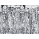 Folijas aizkari, eņģeļmati, lietutiņš, sudraba, 90 x 250 cm