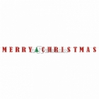 Merry Christmas Papīra virtene 365cm