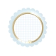 8 PLATES CM 18 BABY CHIC LIGHT BLUE