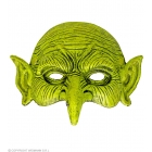 Raganas maska, zaļa, no mīkstas putu gumijas 