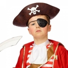Pirātu cepure, mākslīgā āda, 4 – 7 gadu bērniem 