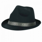 Fedora cepure-panama, melna
