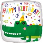 Folija balons “Krokodila dzimšanas diena”, 43cm, S40