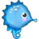 Folija balons “Jūras zirdziņš”, maza figūra 48 cm x 53 cm, S50 