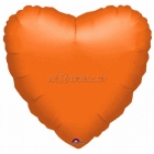 Oranžs sirds  folijas balons  izmērs 43 cm﻿