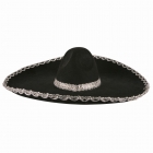 Filca sombrero cepure, melna