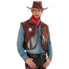 Kovboja veste, brūna - M/L, XL