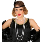 Бусы из жемчуга, белые, 160 см