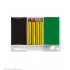 Sejas krāsu komplekts “RAGANA” (4 grima zīmuļi, melna un zaļa krāsas, aplikators)