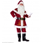 Ziemassvētku Vecīša kostīms, sarkans (L/XL) - jaka ar apmetni, cepure, bikses, josta, bahilas