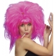 Rozā Disko stila parūka 80. gadi 