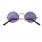 Apaļas “vintage” brilles hipiju stilā ar violetām lēcām.