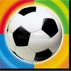 Dekoratīvās papīra salvetes Tēma: Futbols 24.7cm х 24,7cm 16.gab.