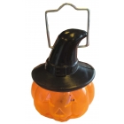 Mini ķirbis Helovīnam ar LED spuldzi, 12 cm