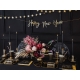Taper candle, matt, black, 24cm: 1pkt/10pc. 